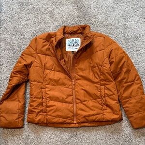 Cole Haan Orange Puffer Jacket